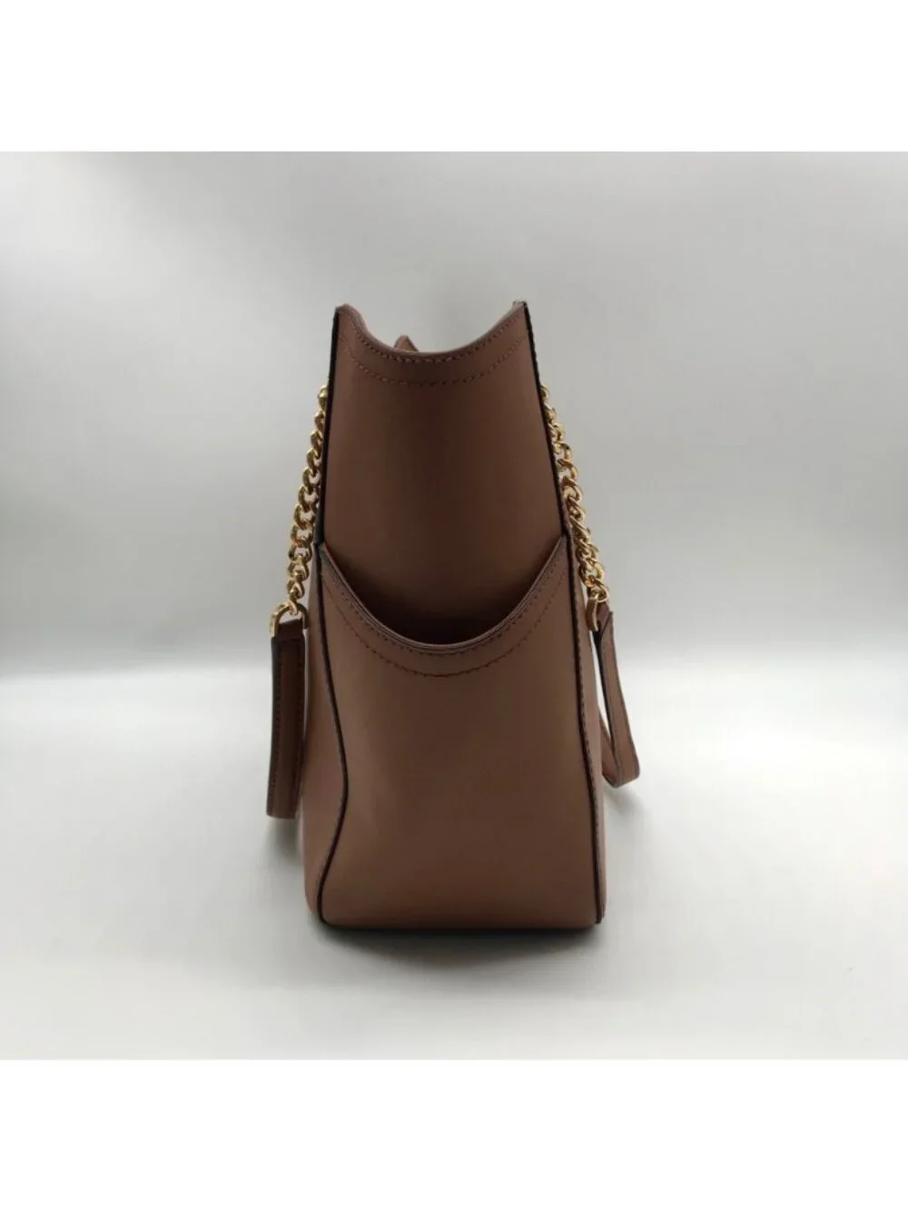 Michael Kors Brown Saffiano Leather Shoulder Bag - Picture 4 of 11